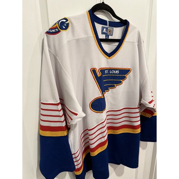 Vintage St. Louis Blues Hockey-NHL Starter Jersey Size XL - Picture 4 of 11